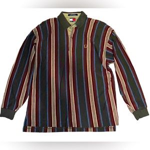 Vintage Tommy Hilfiger Striped Polo Shirt